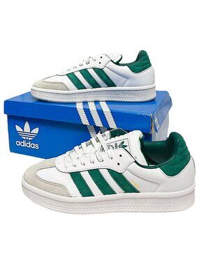 adidas Samba XLG Sneakers White Green Leather Suede NWT Men’s 11.5